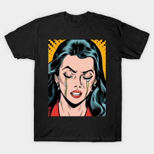 pop art crying girl T-Shirt